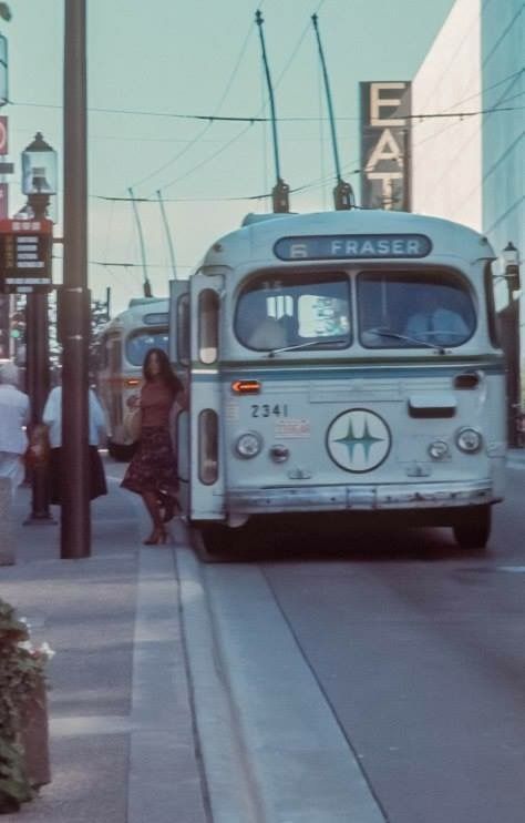 Vancouver trolley bus 1976