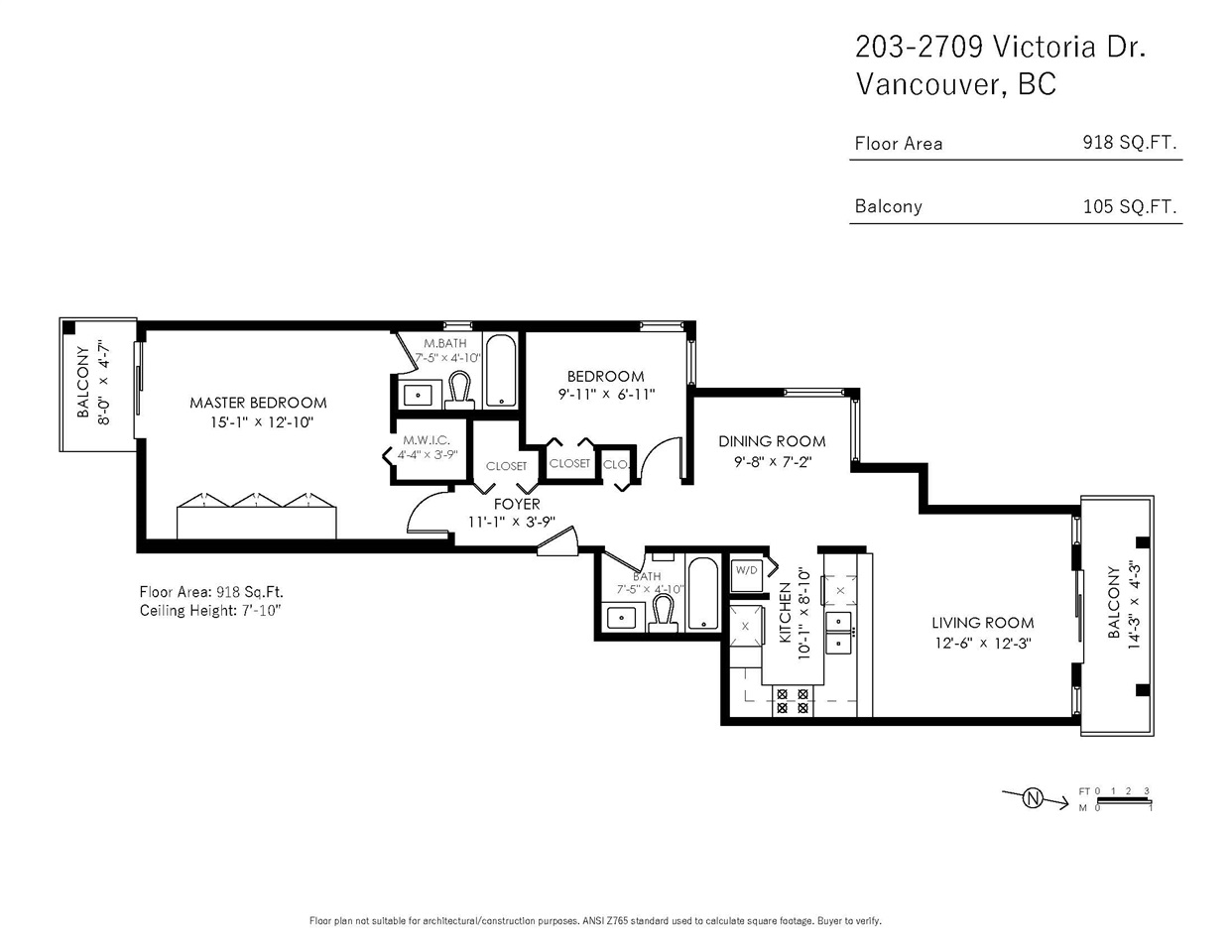 Two bedroom condo - 203-2709 Victoria Drive