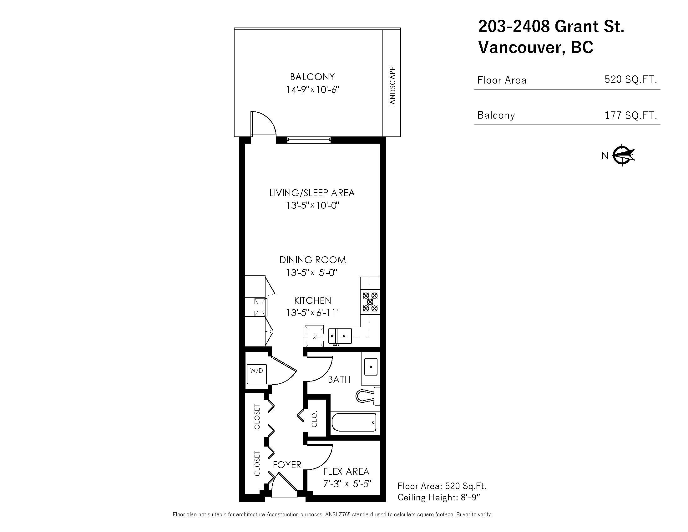 203 2408 Grant Street Vancouver, BC - 29